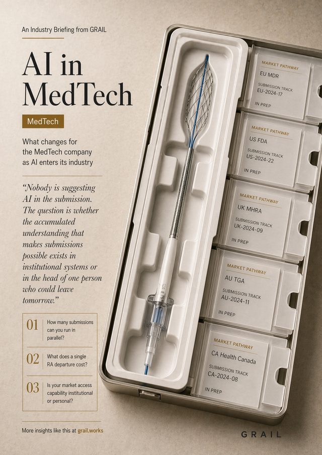 GRAIL CEO briefing cover for Medtech.
