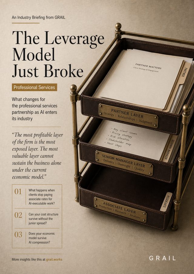 GRAIL CEO briefing cover for Professional Services.